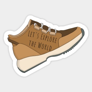 Let's Explore the World Sticker